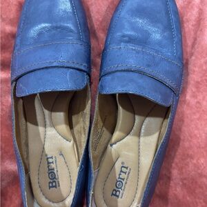 Born Azure Leather Slip-Ons